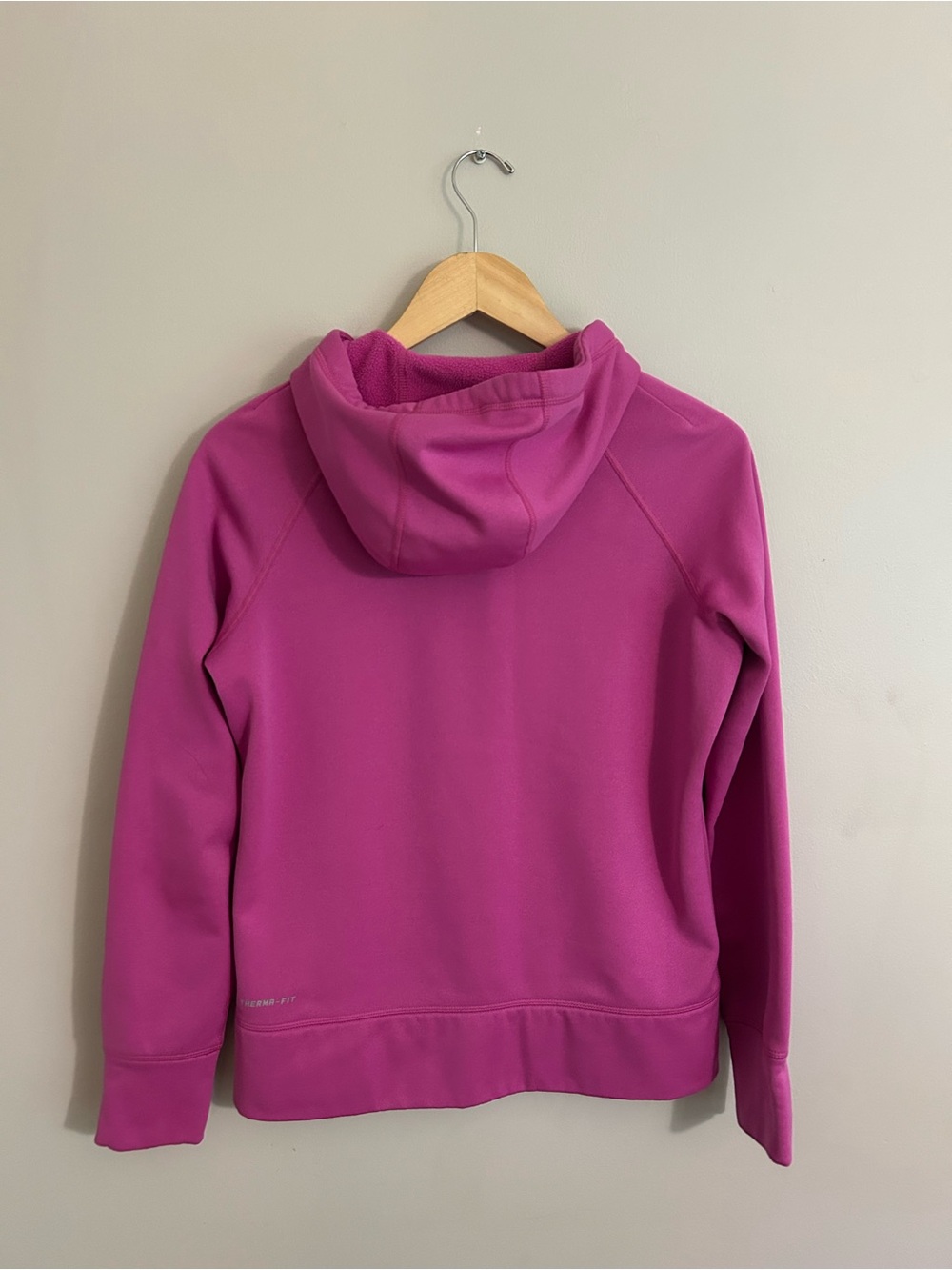 Nike Magenta Zip Hoodie with Navy Swoosh - Picture 3 of 13